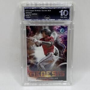 2021 Bowman Chrome Genesis Jordan Lawlar Graded 10 Gem Mint MLB Diamondbacks